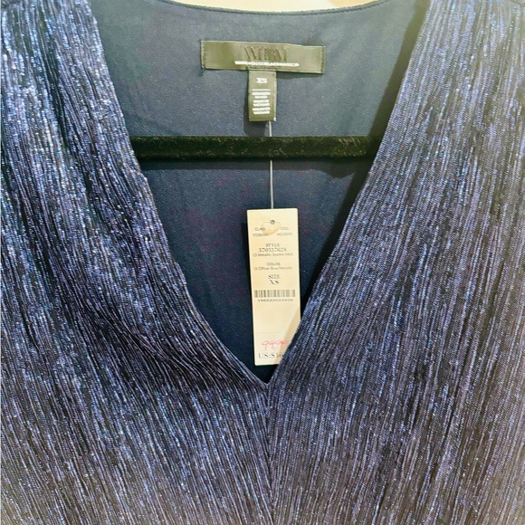 White House Black Market Navy sparkle dress new with tags - Picture 3 of 10